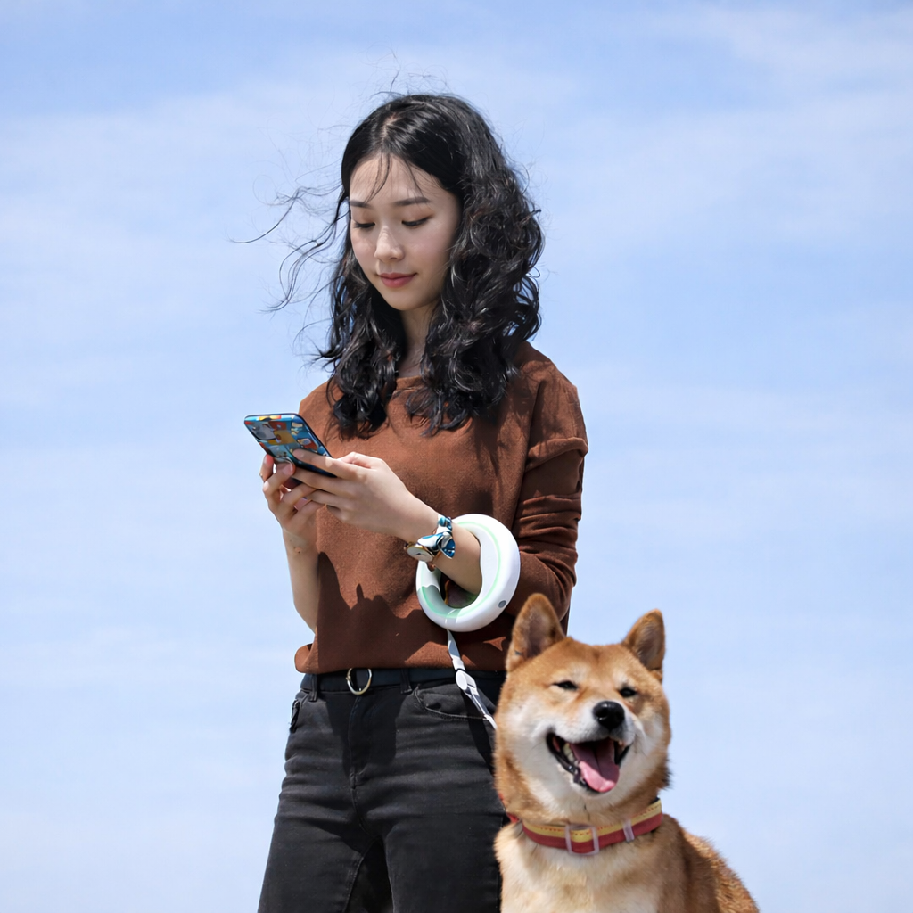 Laisse rétractable mains libres pour chien  – 3 mètres de liberté et de contrôle