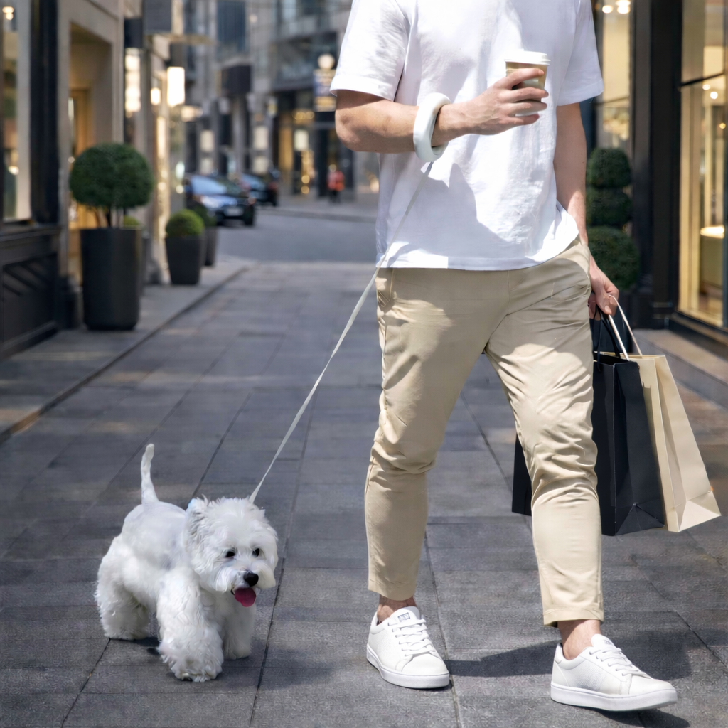 Laisse rétractable mains libres pour chien  – 3 mètres de liberté et de contrôle